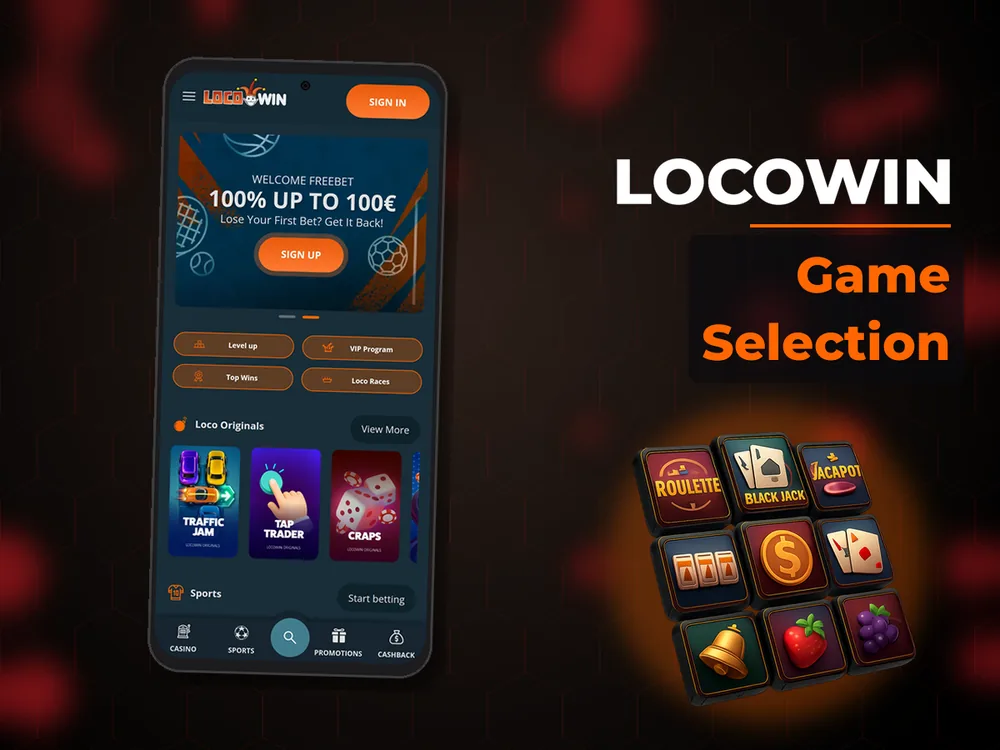 locowin - Game Selection