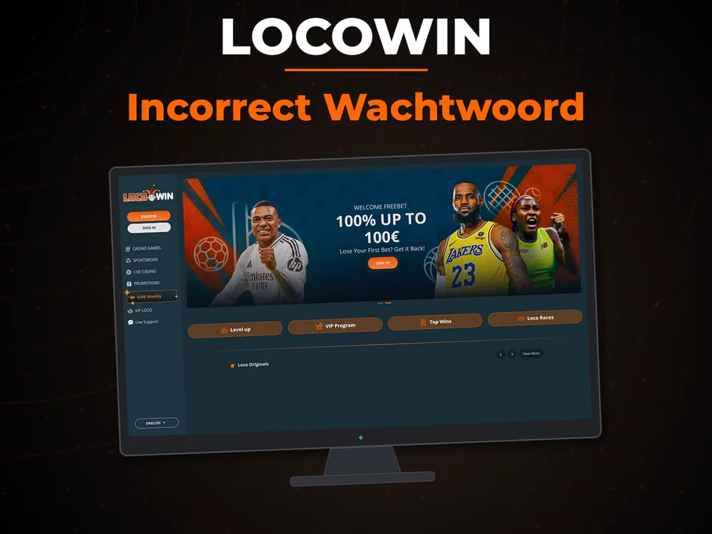 locowin - Incorrect Wachtwoord